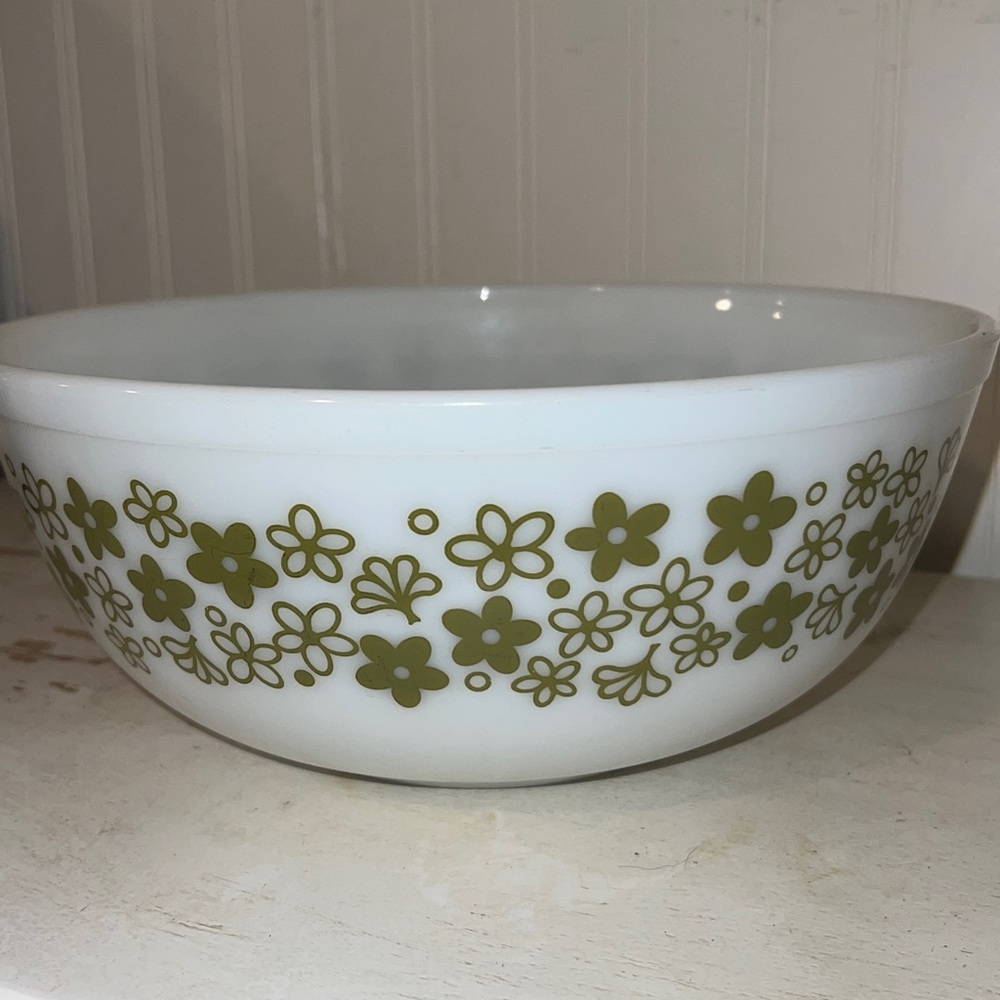 Pyrex Spring blossoms Crazy Daisy mixing bowl set 401 402 403 404 - Picture 15 of 16